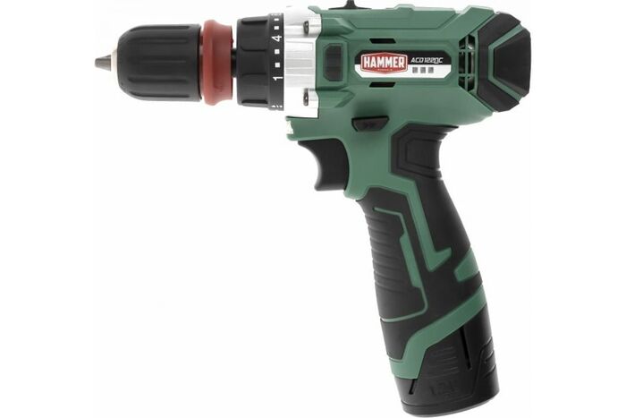 Аккумуляторная дрель Hammer ACD122QC, 12 В №1
