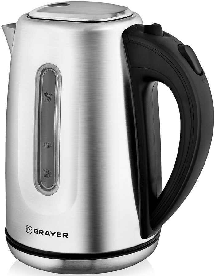 Электрический чайник Brayer BR1014 1.7 л, Серебристый №6