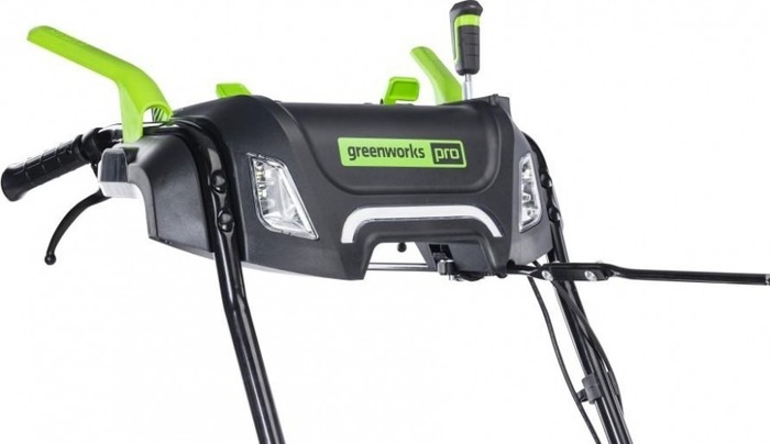 Снегоуборщик аккумуляторный Greenworks GD82ST56, без АКБ и ЗУ 2602807, 82 В, 4800 Вт, Зеленый/Черный №3