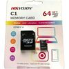 Карта памяти Hikvision C1 MicroSD + SD адаптер (HS-TF-C1/64G), 64 Гб вариант - 1