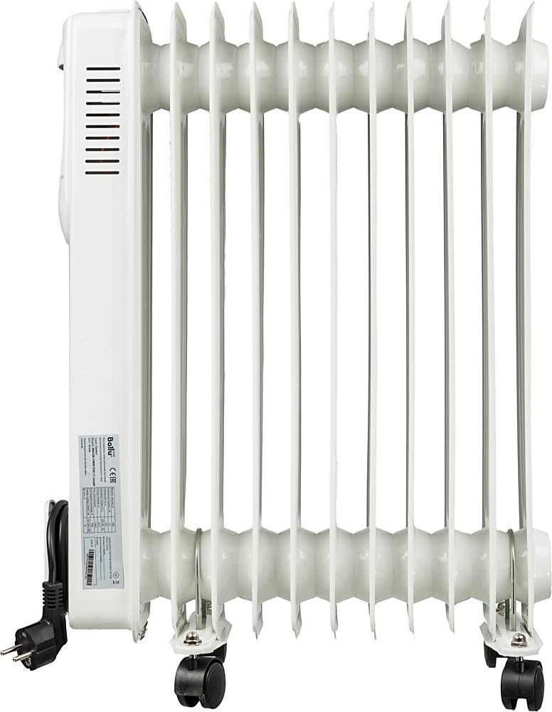 Масляный радиатор Ballu Comfort BOH CM-11WDN, Белый детальное изображение - 3