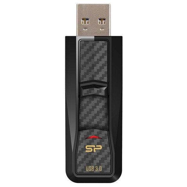 USB Flash накопитель Silicon Power Blaze B50 (SP064 ГБUF3B50V1K) 64 ГБ, черный детальное изображение - 1