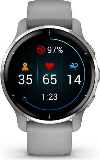 Смарт-часы Garmin Venu 2 Plus, Серый, с серебристым безелем детальное изображение - 5