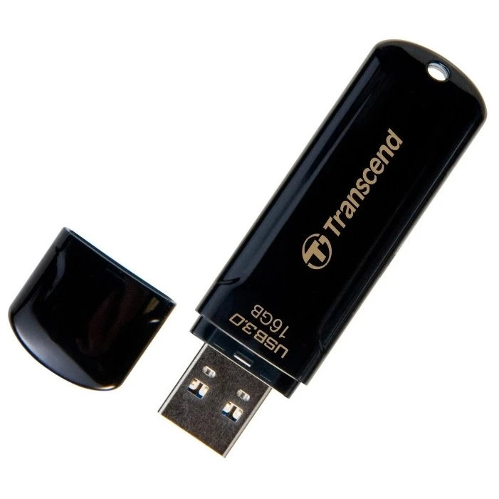 USB Flash накопитель Transcend JetFlash 700 (TS16GJF700) 16 ГБ, черный детальное изображение - 1