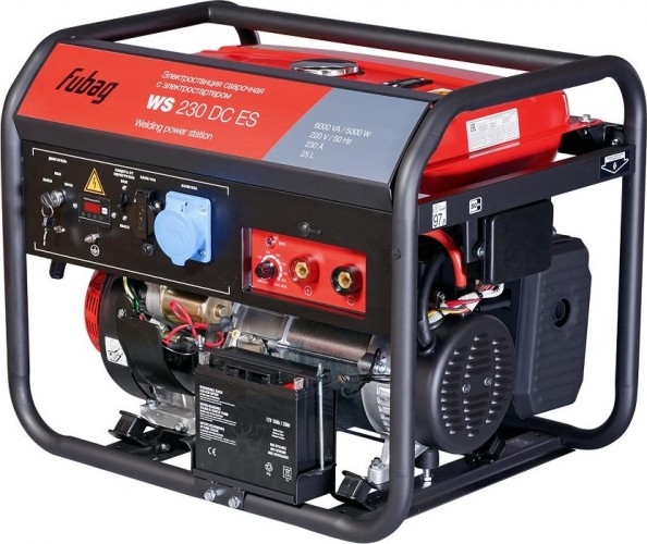 Сварочный генератор FUBAG WS 230 DC ES 838237, 5 кВт, Красный детальное изображение - 2