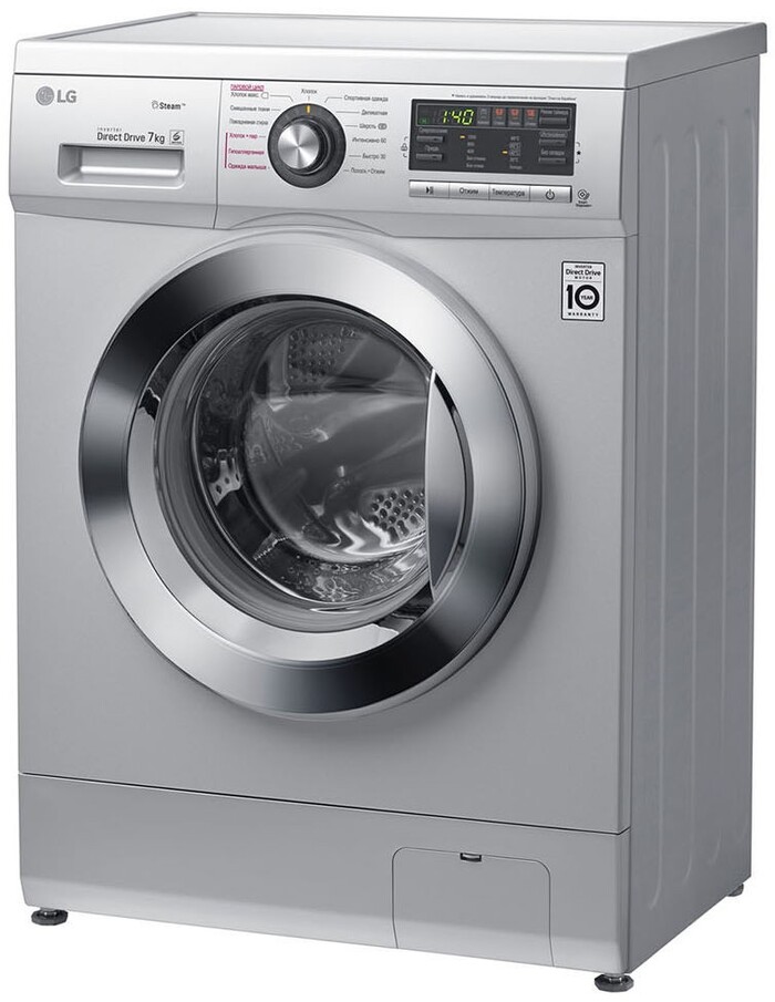 Стиральная машина LG F1296HDS4, Серебристый №4
