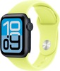 Умные часы Apple Watch SE 3 40 мм, GPS, Midnight Aluminium Case with Neon Yellow Sport Band, Полуночный черный/Неоново-желтый вариант - 1
