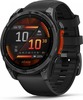 Смарт-часы Garmin Fenix 8 AMOLED, 47 мм, серый, черный силиконовый ремешок вариант - 1