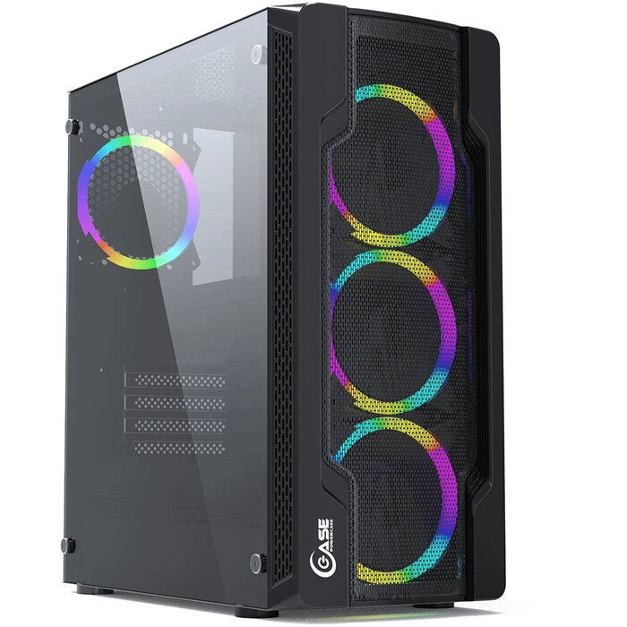 Корпус Powercase Mistral X4 Mesh LED, Черный №1