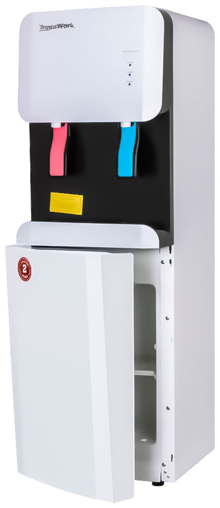 Кулер для воды со шкафчиком Aqua Work 105-LR (24020), Белый детальное изображение - 1