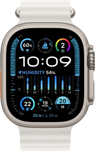 Умные часы Apple Watch Ultra 2 49 мм Titanium Case with White Ocean Band детальное изображение - 2