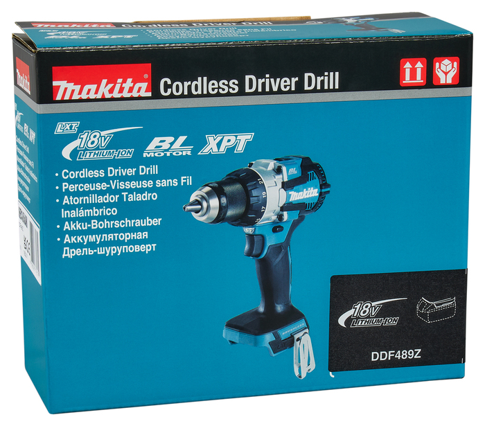 Аккумуляторная дрель-шуруповерт Makita DDF489Z, 18 В, 73 Нм, б/а  №4