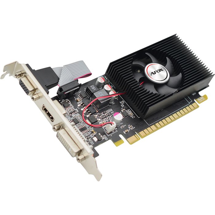Видеокарта AFOX NVIDIA GeForce GT 730, AF730-4096D3L6, 4 ГБ, Черный детальное изображение - 1