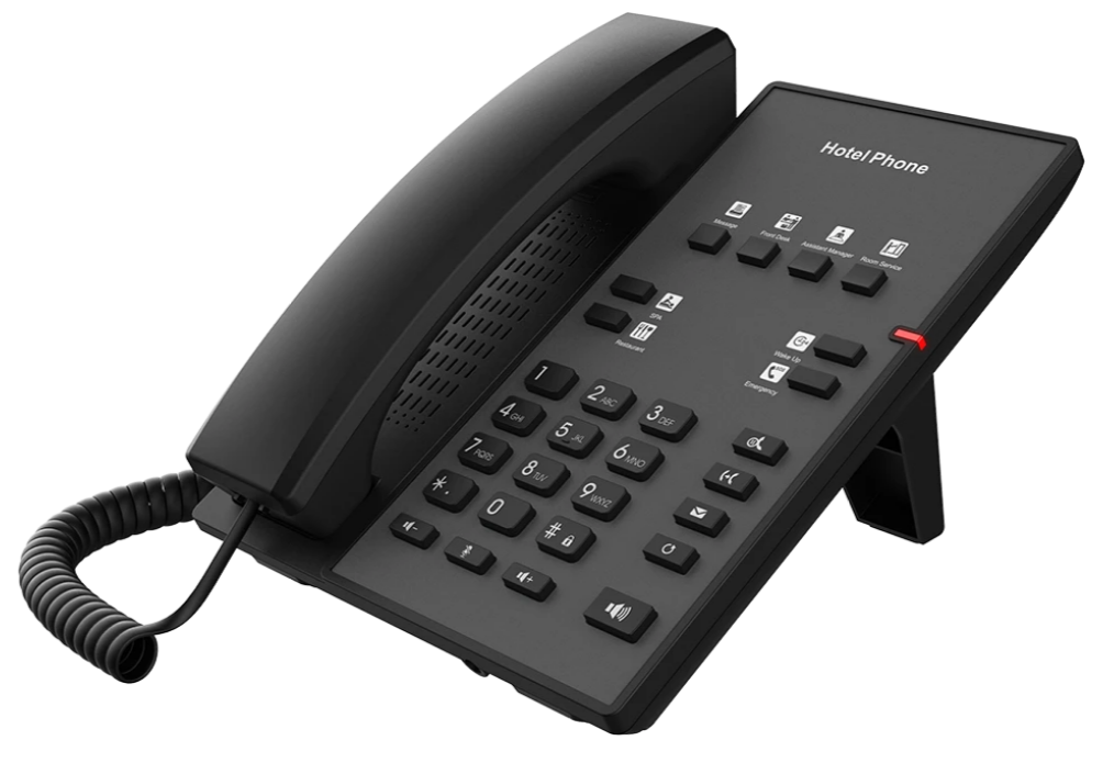 VoIP-телефон Fanvil (Linkvil) H1-2 Wire, Черный детальное изображение - 1