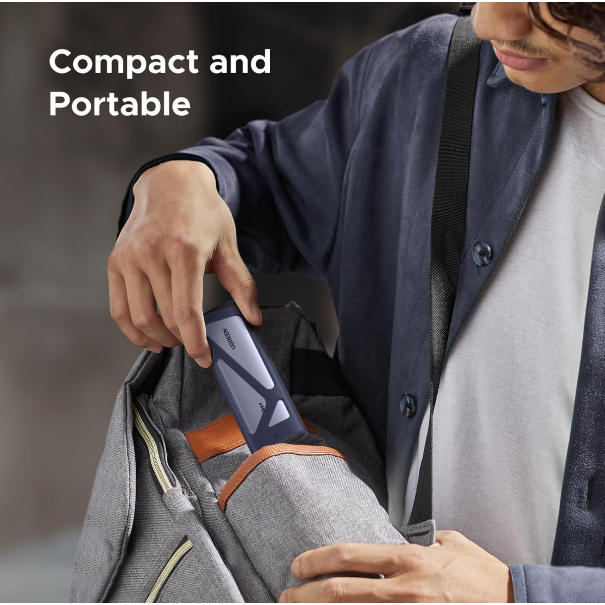 Внешний корпус для SSD M.2 UGREEN NVMe/SATA SSD Enclosure 20 Гбит/с (CM767), Темно-серый детальное изображение - 7