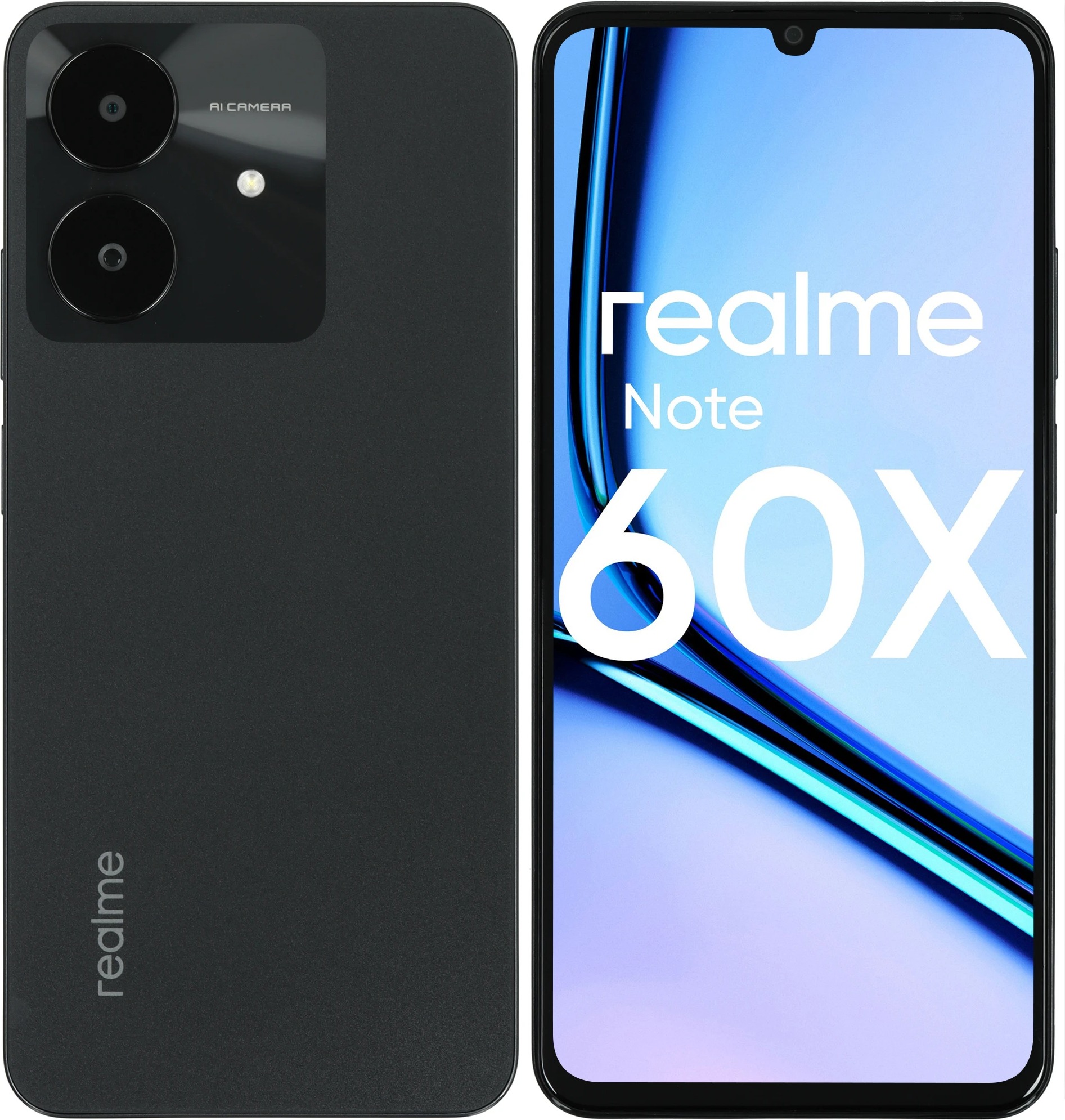 Смартфон Realme Note 60x 4/128 Гб, Черный, Dual nano-SIM детальное изображение - 2