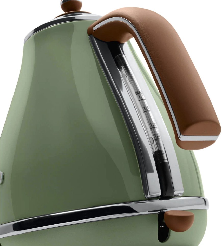 Электрочайник De'Longhi Icona Vintage KBOV 2001.GR оливковый детальное изображение - 3