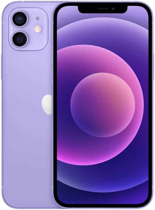 Смартфон Apple iPhone 12 64 Гб, Фиолетовый, Dual nano SIM детальное изображение - 1