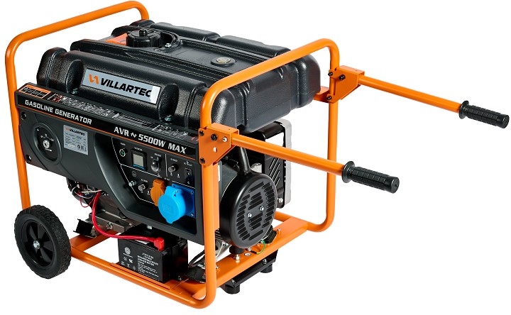 Генератор бензиновый VILLARTEC GG 6300EWC 2102650100, 5 кВт, Оранжевый детальное изображение - 1