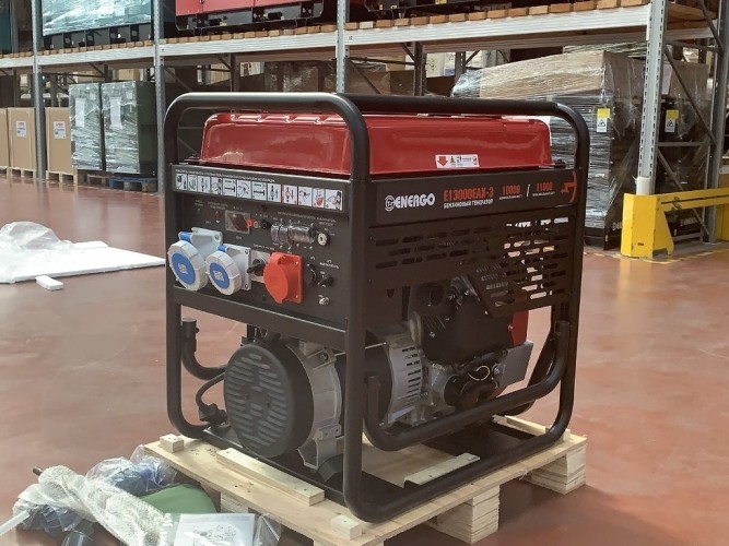 Генератор бензиновый ENERGO E13000EAX-3 000034191, 10 кВт, Красный детальное изображение - 4