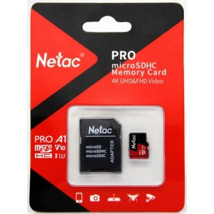 Карта памяти Netac P500 Extreme Pro MicroSD + SD адаптер (NT02P500PRO-016G-R), 16 Гб детальное изображение - 1