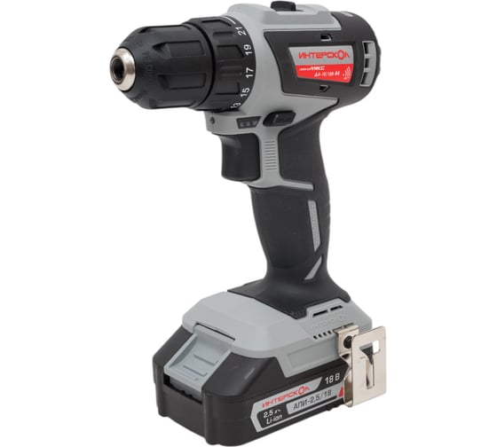Аккумуляторная дрель-шуруповерт Интерскол ДА-10/18В 44 МиниМАКС 759.2.2.45, 44 Нм, 18 В детальное изображение - 1