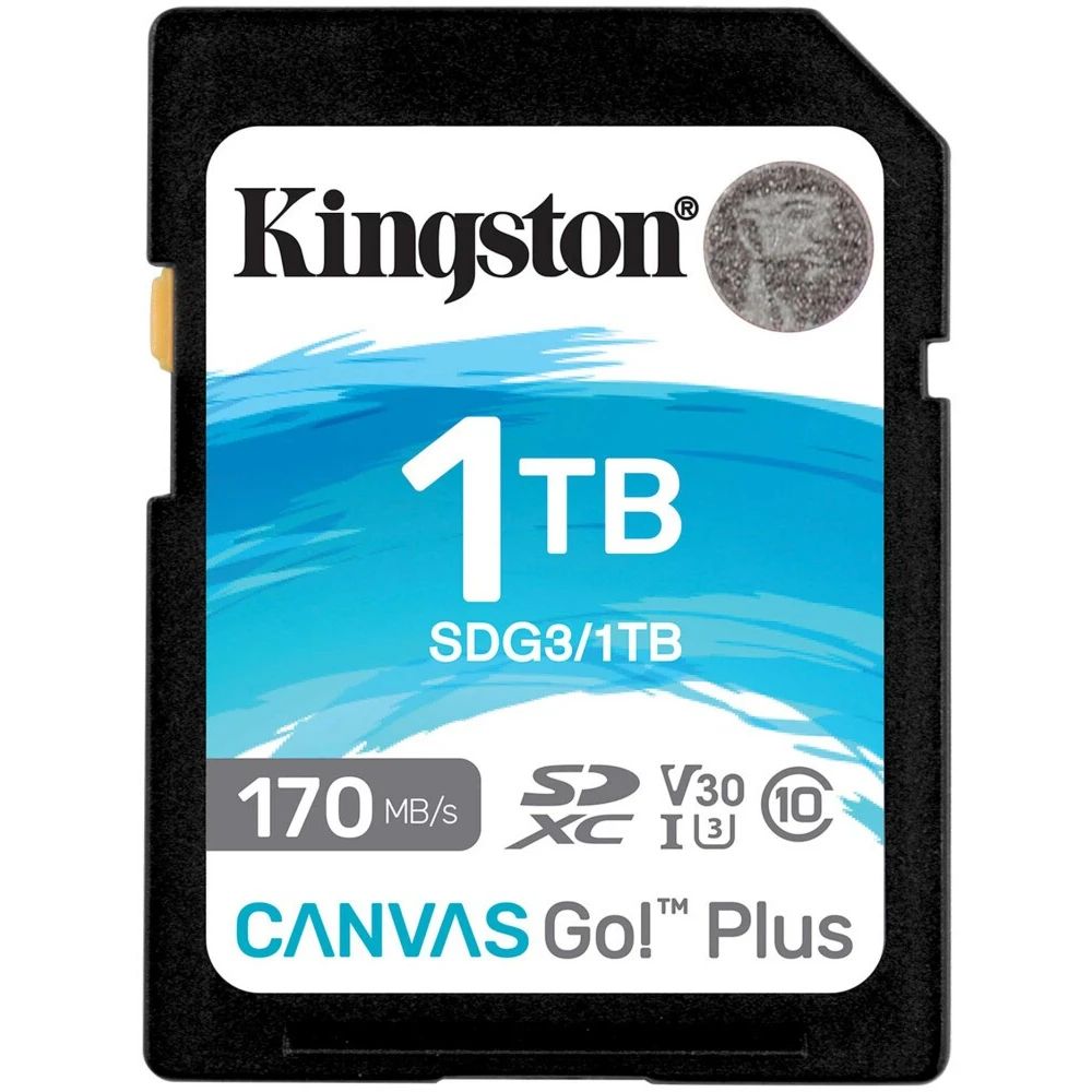 Карта памяти Kingston Canvas Go! Plus SD (SDG3/1TB), 1 Тб детальное изображение - 1