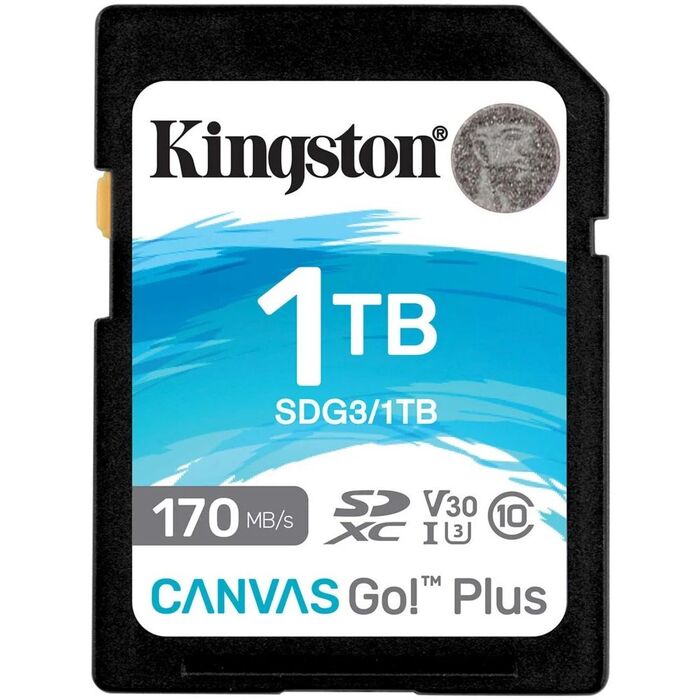Карта памяти Kingston Canvas Go! Plus SD (SDG3/1TB), 1 Тб №1