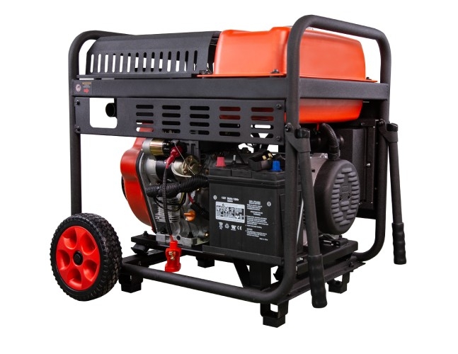 Генератор дизельный с воздушным охлаждением A-iPOWER AD7500EA 20408, открытый, 7 кВт, Черный детальное изображение - 3