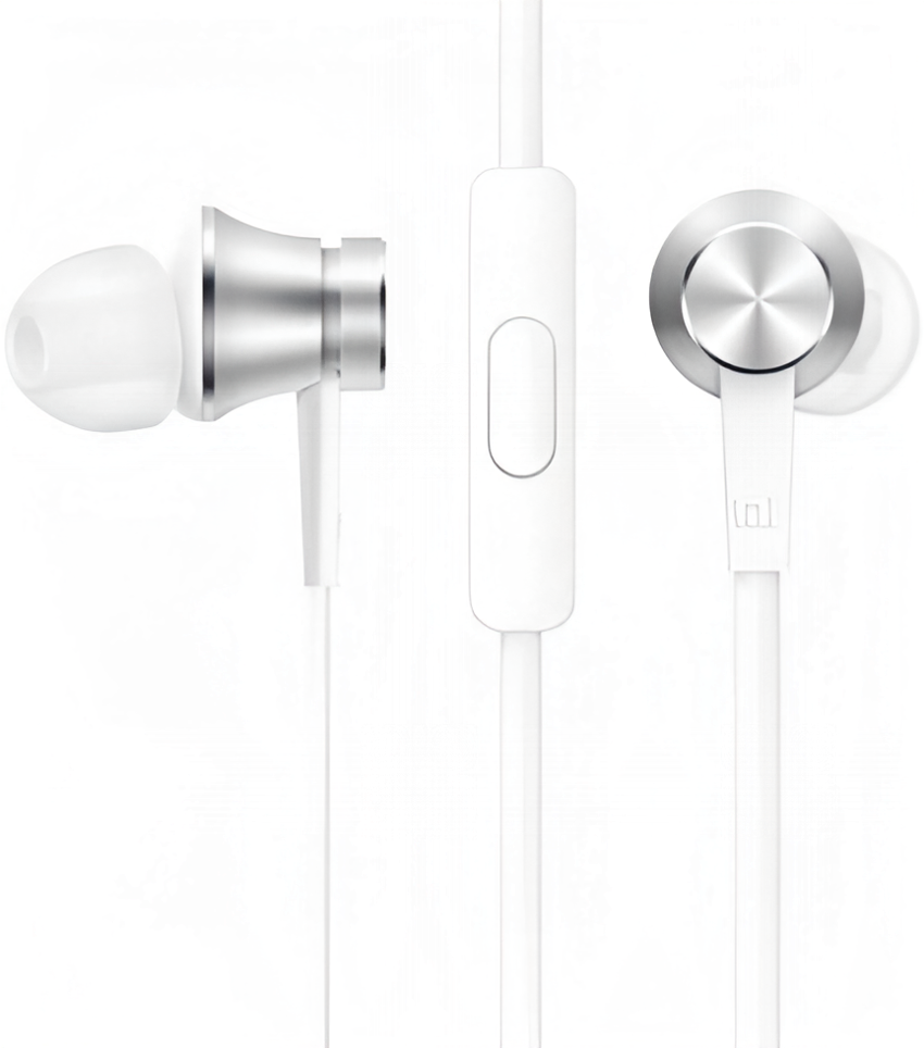 Наушники Xiaomi Mi In-Ear Headphones Basic, Серебристый детальное изображение - 2