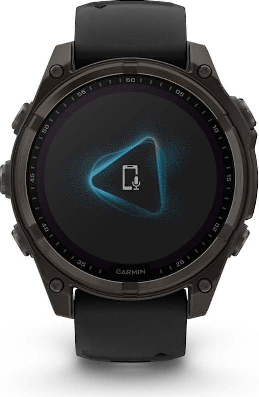 Смарт-часы Garmin Fenix 8 Solar Sapphire DLC, 47 мм, титановый угольно-серый с черным ремешком детальное изображение - 3
