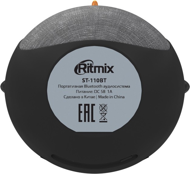 Портативная колонка Ritmix ST-110BT, Черный детальное изображение - 4