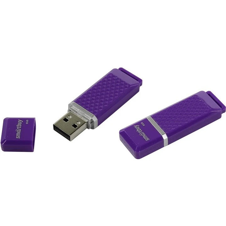 USB Flash накопитель SmartBuy Quartz (SB8 ГБQZ-V) 8 ГБ, фиолетовый детальное изображение - 1