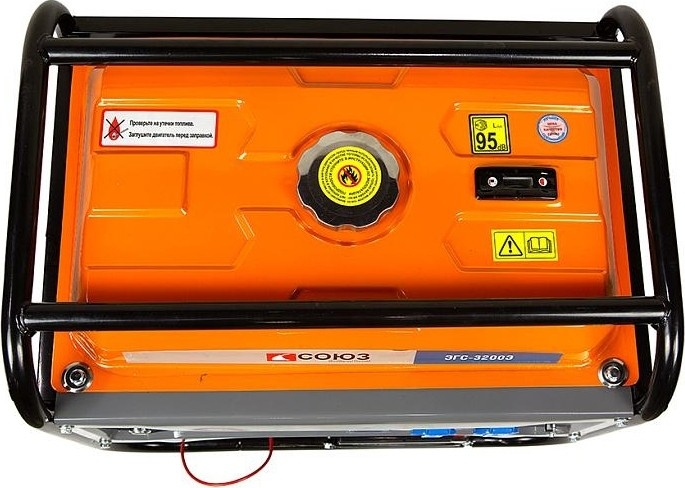Генератор бензиновый СОЮЗ ЭГС-3200Э, 2.5 кВт, Оранжевый детальное изображение - 3