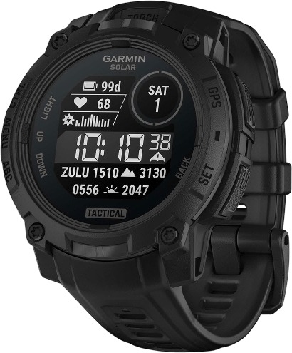 Смарт-часы Garmin Instinct 3 Solar Tactical Edition, 45 мм, Черный детальное изображение - 1