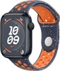 Умные часы Apple Watch Series 9 Midnight Aluminum Case GPS + Cellular with Nike Sport Band Blue Flame, 41 mm, Голубое пламя вариант - 1