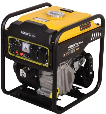 Генератор бензиновый HUTER DN A4.4i 64/10/24, 3.8 кВт, Желтый детальное изображение - 2