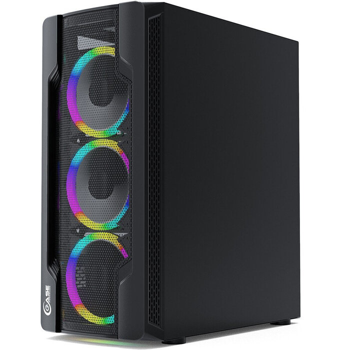 Корпус Powercase Mistral X4 Mesh LED, Черный №3