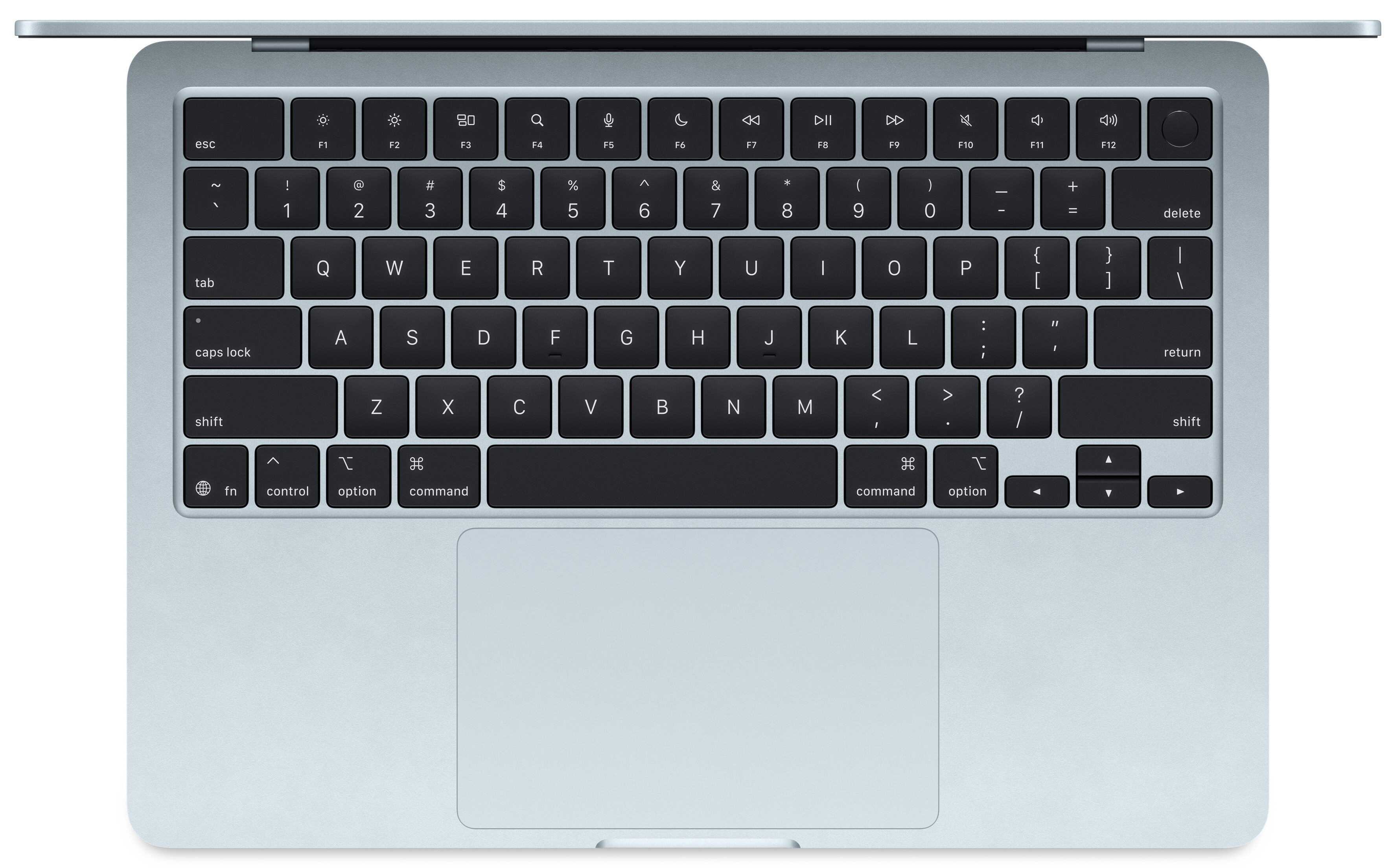 Ноутбук Apple MacBook Air 13 2025 на M4, RAM 16 ГБ, Sky Blue, SSD 256 ГБ, Apple graphics 8-core детальное изображение - 5