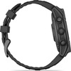 Смарт-часы Garmin fenix E AMOLED 47 мм, серый безель, черный силиконовый ремешок вариант - 3