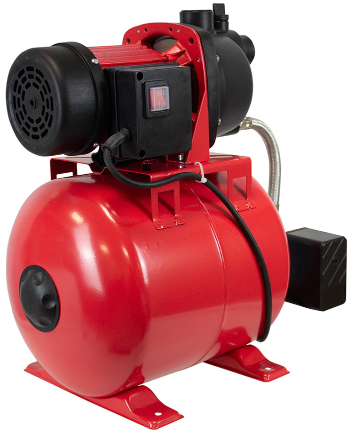 Станция автономного водоснабжения Edon EWP 1350RC, 63.3 л/мин, 25 мм, напор 48 м, d=25 мм, 1350 Вт, Красный детальное изображение - 1