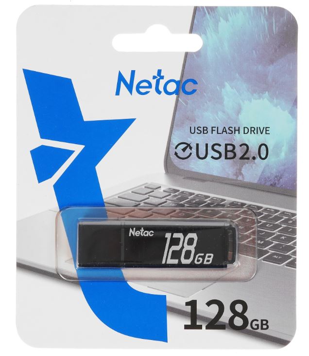 USB Flash накопитель Netac U351 USB3.2 128 ГБ, черный детальное изображение - 2