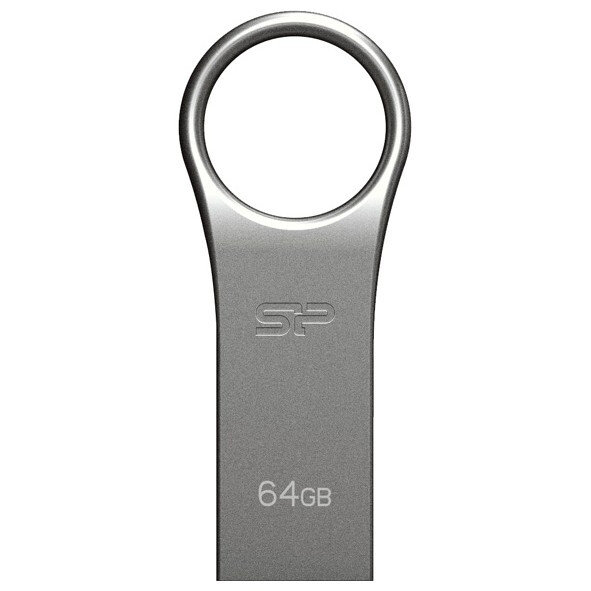USB Flash накопитель Silicon Power Firma F80 (SP064 ГБUF2F80V1S) 64 ГБ, серебряный детальное изображение - 1