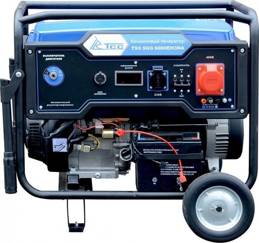 Генератор бензиновый ТСС SGG 6000EH3NA 160011, 6 кВт, Синий детальное изображение - 2