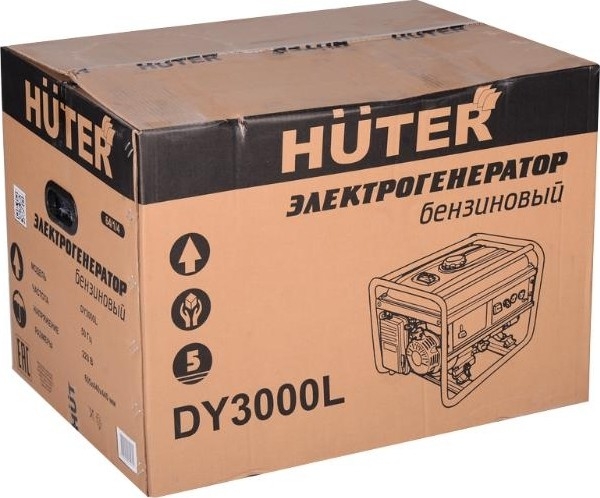 Генератор бензиновый HUTER DY3000L 64/1/4, 2.5 кВт, Черный детальное изображение - 8
