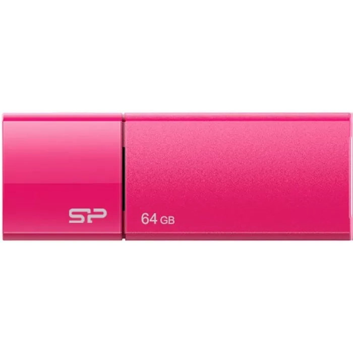 USB Flash накопитель Silicon Power Ultima U05 (SP064 ГБUF2U05V1H) 64 ГБ, розовый детальное изображение - 3