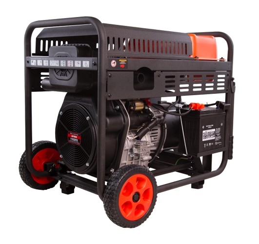 Генератор дизельный с воздушным охлаждением A-iPOWER AD9500TFEA 20407, открытый, 9 кВт, Черный детальное изображение - 2