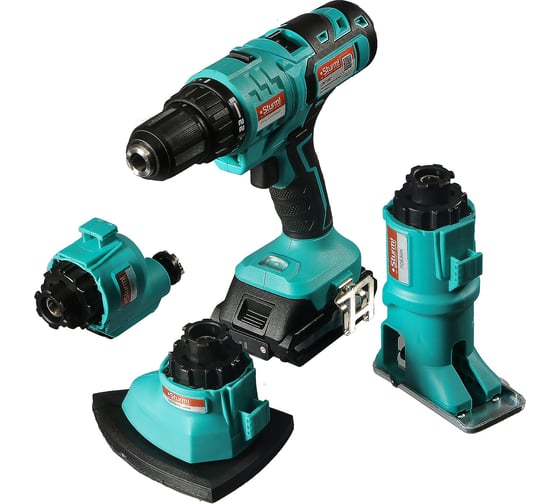 Аккумуляторный шуруповерт-мультитул Sturm 4в1 1BatterySystem CMT1801, 18 В, 40 Нм, 2 А·ч детальное изображение - 2