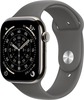 Умные часы Apple Watch Series 11 46 мм, Natural Titanium Case with Stone Gray Sport Band, GPS + Cellular, Каменно-серый вариант - 1