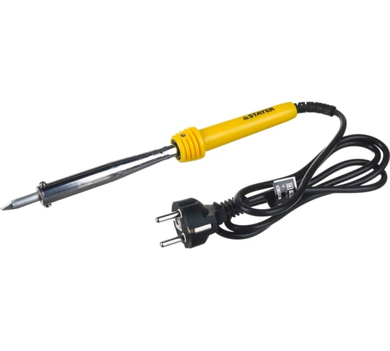 Паяльник Stayer MASTER с пластмассовой рукояткой и долговечным жалом клин 55305-100, 100 Вт  детальное изображение - 4